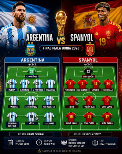 Formasi Pemain Argentina